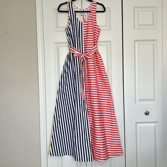 🎯NWT L.F. Markey Multi Stripe Ryder Dress Size 4 - Picture 7 of 17